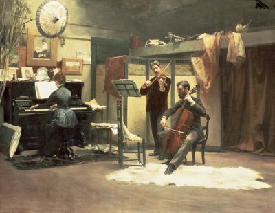 The Musicale, 1887 by Stacy Tolman